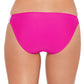 Calcinha de biquíni hipster com faixa lisa feminina Salt + Cove, rosa, tamanho extragrande