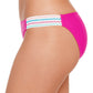 Calcinha de biquíni hipster com faixa lisa feminina Salt + Cove, rosa, tamanho extragrande