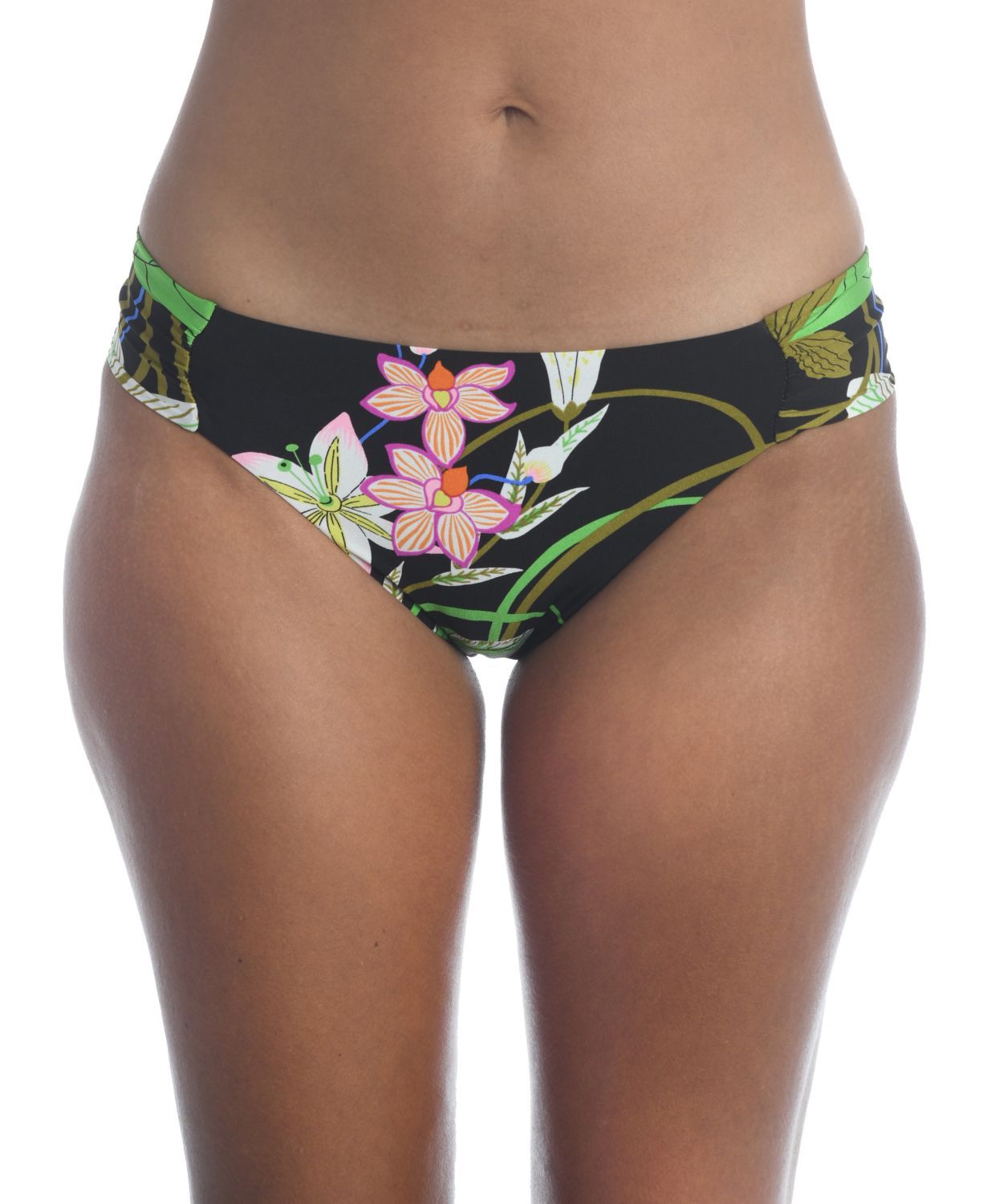 Maiô Trina Turk Feminino Moonlit Lotus Franzido Hipster - Multi Floral Tamanho 2