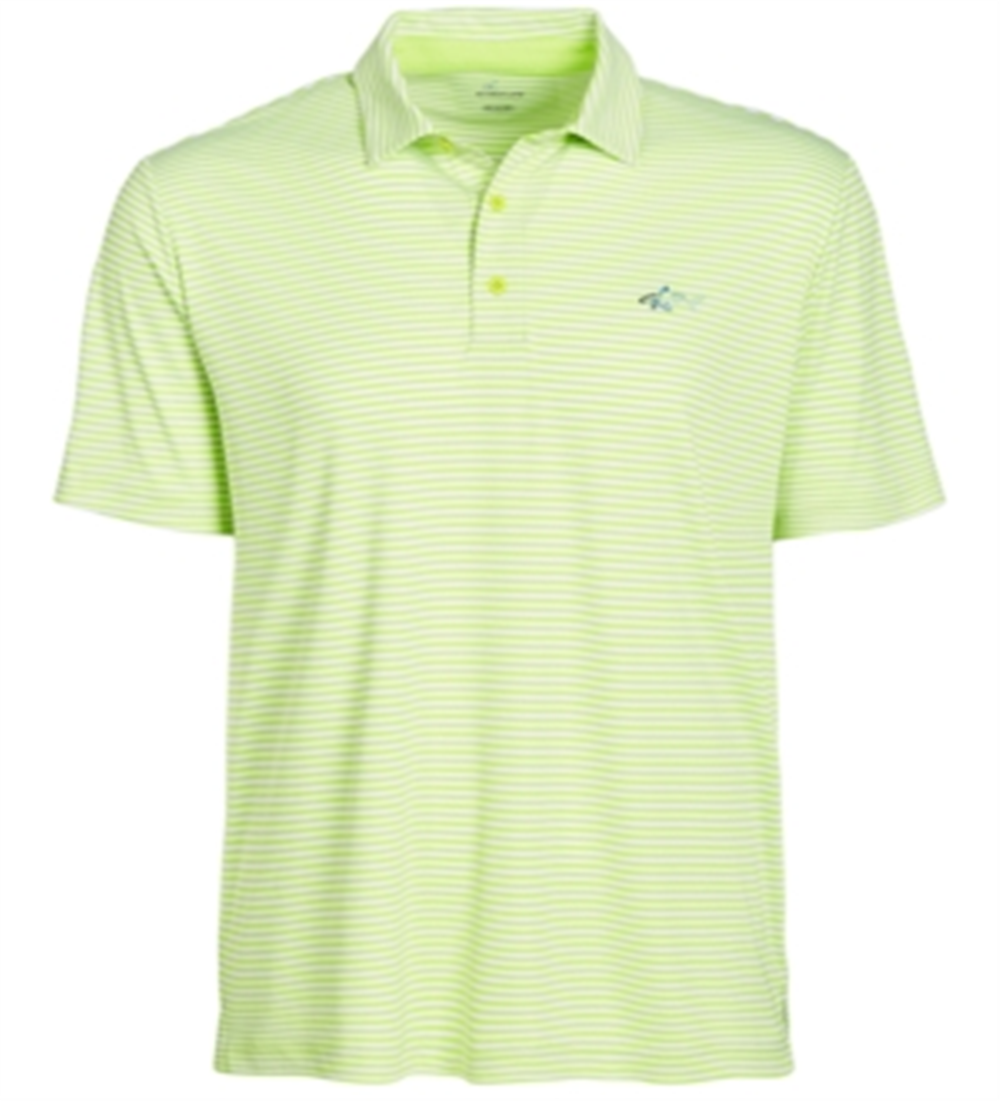 Attack Life Polo Masculino Regular Fit Performance Stretch Feeder Stripe Verde Tamanho Pequeno