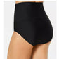 Top de biquíni com controle de barriga e cintura alta Island Escape feminino, preto