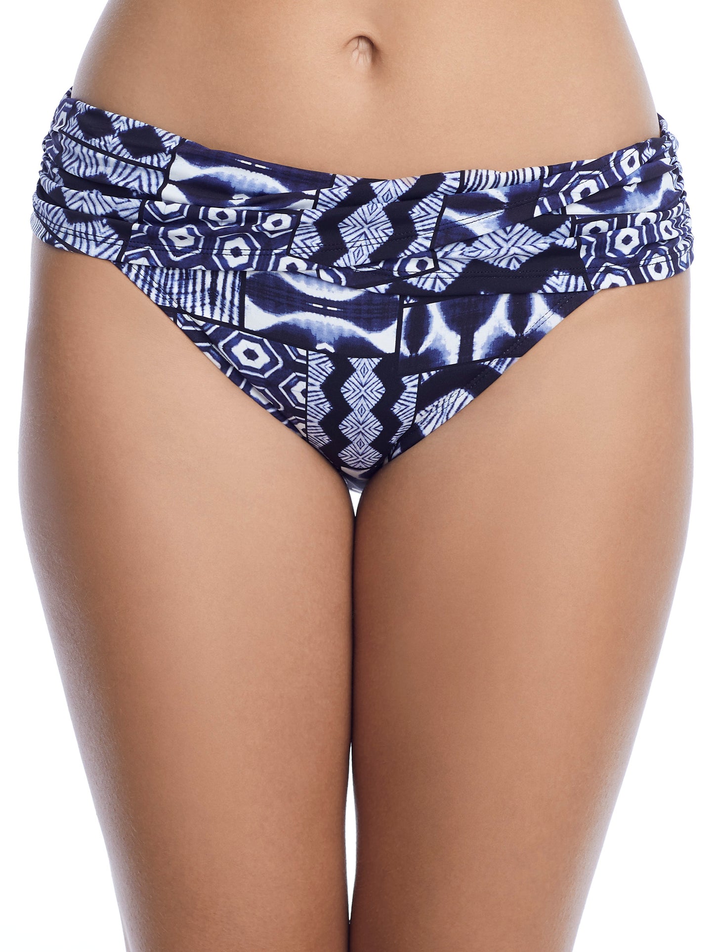 Calcinha de banho feminina Bleu Rod Beattie Sarong Hipster azul