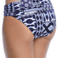 Calcinha de banho feminina Bleu Rod Beattie Sarong Hipster azul