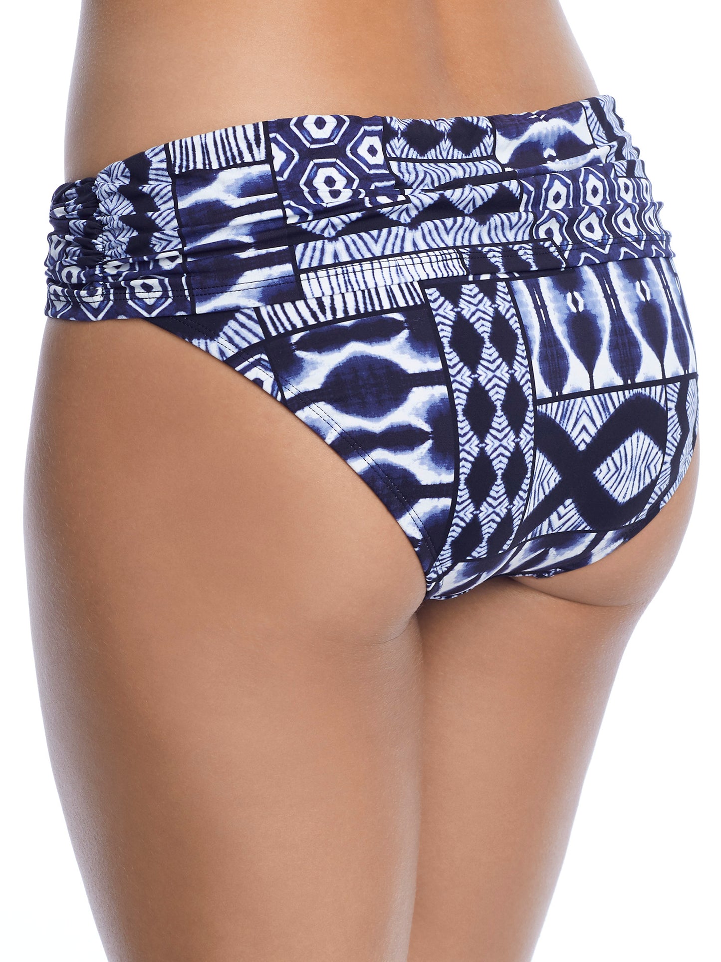 Calcinha de banho feminina Bleu Rod Beattie Sarong Hipster azul