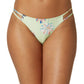 Calcinha de maiô feminina O'Neill com estampa floral elástica e sem forro, Cardiff Brook Cheeky, verde, tamanho médio