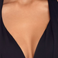 Ralph Lauren Feminino Controle de Barriga Franzido Amarração Decote em V Bojo Moldado Ajustável Beach Club Halter Tankini Maiô Top Preto