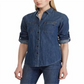 Camisa jeans feminina Ralph Lauren azul tamanho P