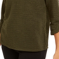 Blusa texturizada feminina NY Collection com manga 3/4, verde, tamanho pequeno, médio