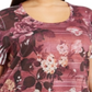 Camiseta feminina estampada de manga curta estilo &amp; co. vermelha tamanho 0X