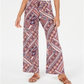 Calça Palazzo Macia Geo Printed Be Bop Junior Vermelha Tamanho X-S