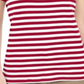 Karen Scott Top Listrado Feminino Anchor Vermelho Tamanho Grande