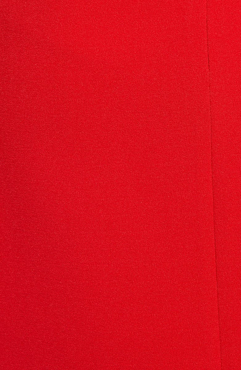 Anne Klein Blazer Feminino com Gola Cascata e Frente Aberta, Vermelho, Tamanho 2