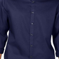Camisa masculina com botões e gola de veludo da INC International Concepts, tamanho grande, azul-marinho