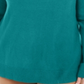 Camiseta feminina Karen Scott de manga comprida e decote redondo, tamanho verde, tamanho 2X