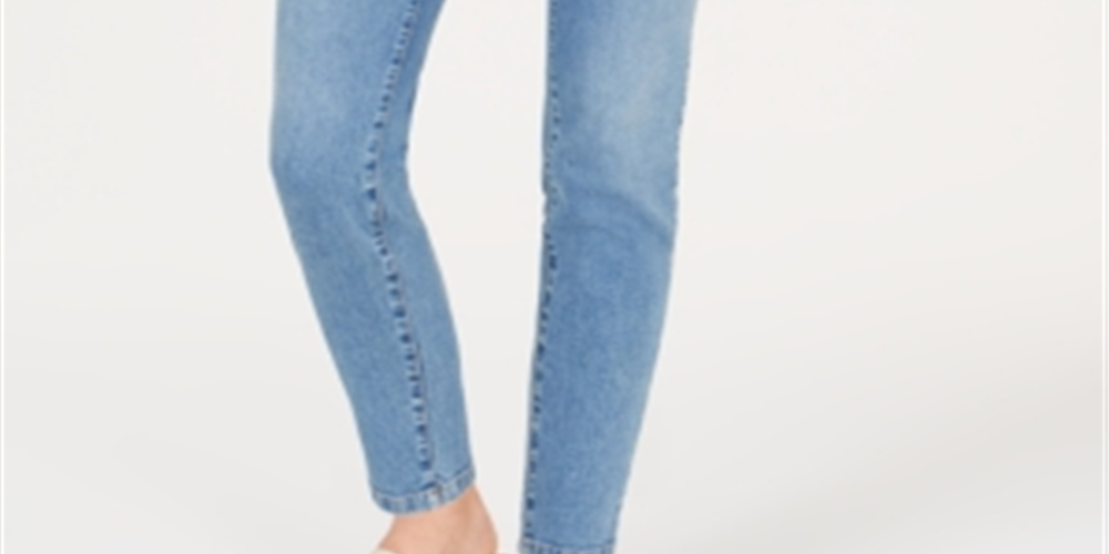 Calça jeans skinny feminina Charter Club Bristol, azul, tamanho 10, pequena