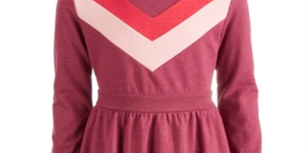 Vestido de moletom Chevron para meninas grandes da Epic Threads, tamanho X-Large, vermelho