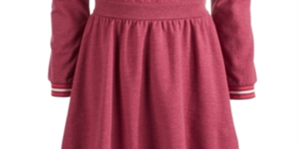 Vestido de moletom Chevron para meninas grandes da Epic Threads, tamanho X-Large, vermelho