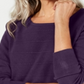 Karen Scott Suéter Feminino com Ponto Otomano Roxo Tamanho Pequeno P