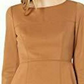 Vestido curto de manga comprida Anne Klein feminino marrom tamanho 12
