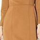 Vestido curto de manga comprida Anne Klein feminino marrom tamanho 12