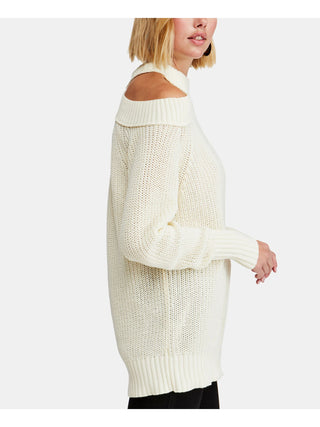 Suéter feminino de manga comprida Free People, branco, tamanho X-S