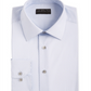 Camisa social masculina Alfani AlfaTech Slim Fit Performance Stretch, resistente a umidade e rugas, com estampa cúbica, azul, tamanho P 14-14 1/2