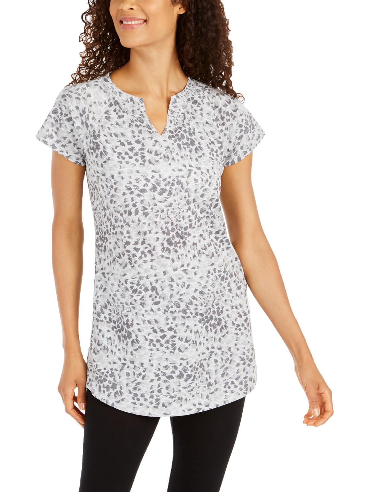 Túnica de corrida Ideology Breezy Fitness feminina, cinza, tamanho pequeno