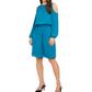Vestido Alfani Feminino Smocked Ombros Vazados Azul Tamanho Médio