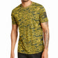 Camiseta camuflada masculina INC International Concepts, verde, tamanho grande