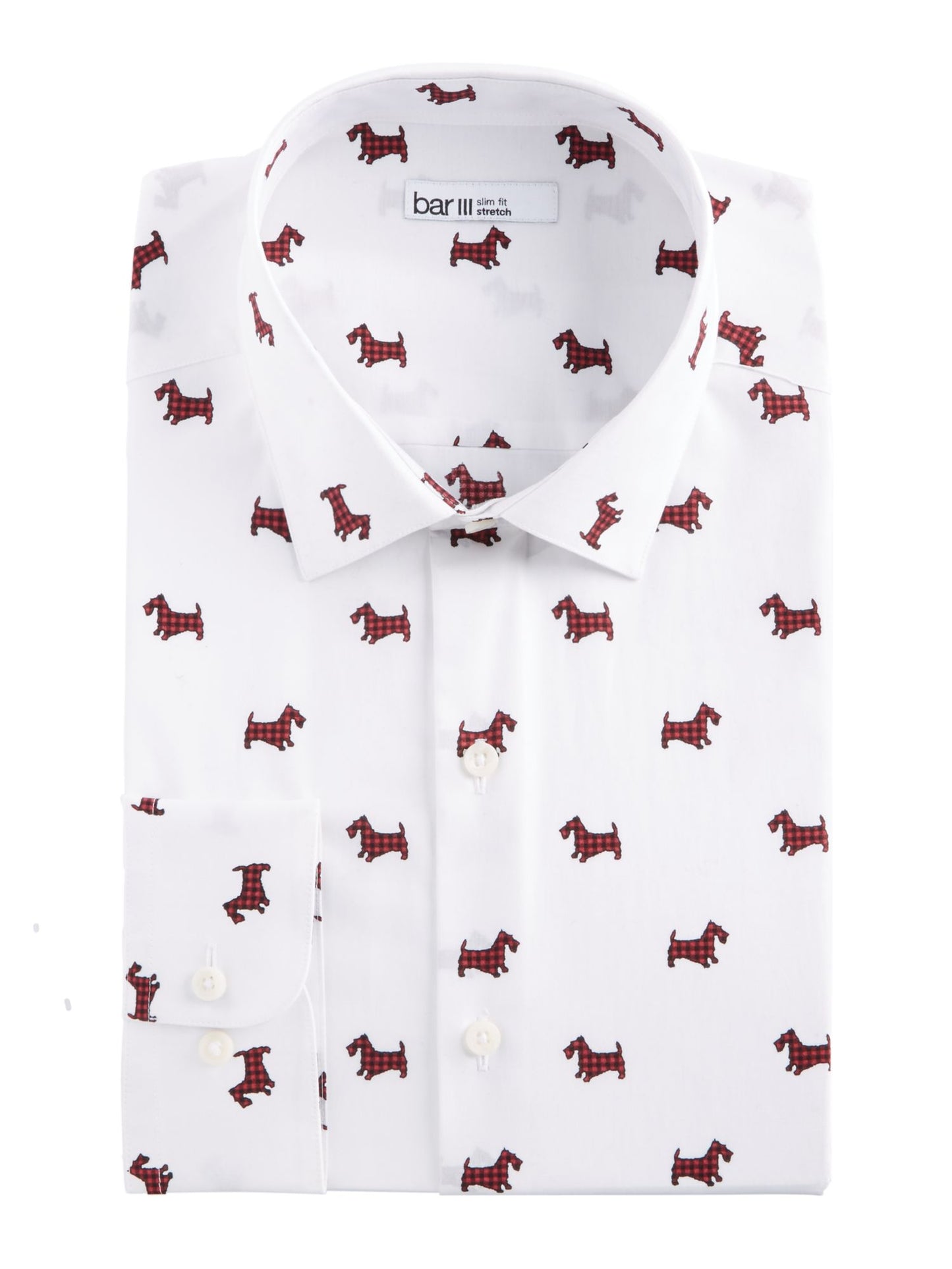 Camisa social masculina Bar III branca tamanho 15,5 x 32-33
