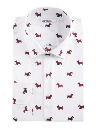 Camisa social masculina Bar III branca tamanho 15,5 x 32-33