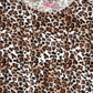 Camiseta com estampa de leopardo e amarração frontal Epic Threads Big Girl, marrom, tamanho X-G