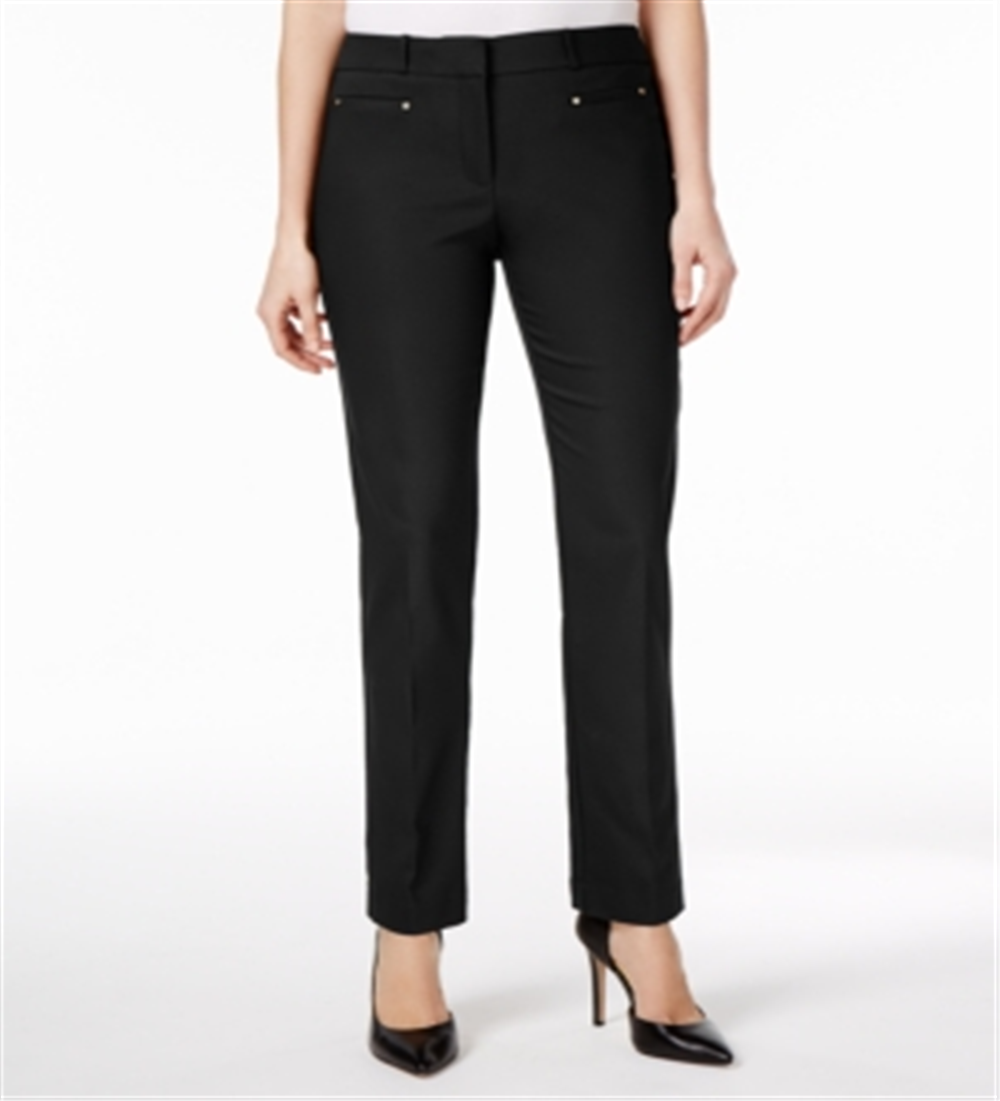 Calça feminina justa JM Collection, preta, tamanho 16x4,5