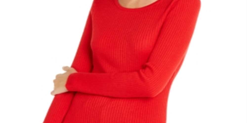 Túnica feminina assimétrica e adornada da INC International Concepts, vermelha, tamanho X-Large