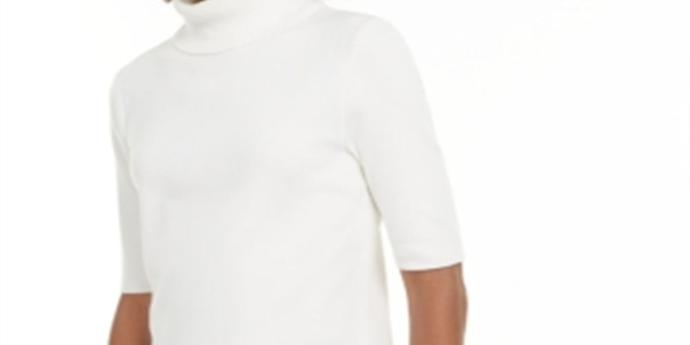 Suéter feminino Alfani gola alta branco tamanho pequeno pequeno