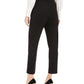 Calça de smoking feminina Calvin Klein de cintura alta, preta, tamanho 2, pequena