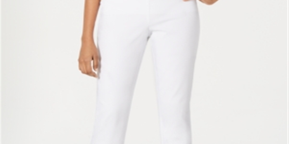 Calça skinny feminina com tachas JM Collection, azul, tamanho pequeno XL