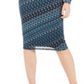 Vestido feminino MIDI com franzido lateral da INC International Concepts, azul, tamanho 16