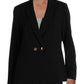 Terno feminino Nine West, blazer profissional separado de dois botões, preto, tamanho 10