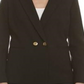 Terno feminino Nine West, blazer profissional separado de dois botões, preto, tamanho 10