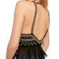 Camisola feminina Free People bordada Camille preta tamanho pequeno