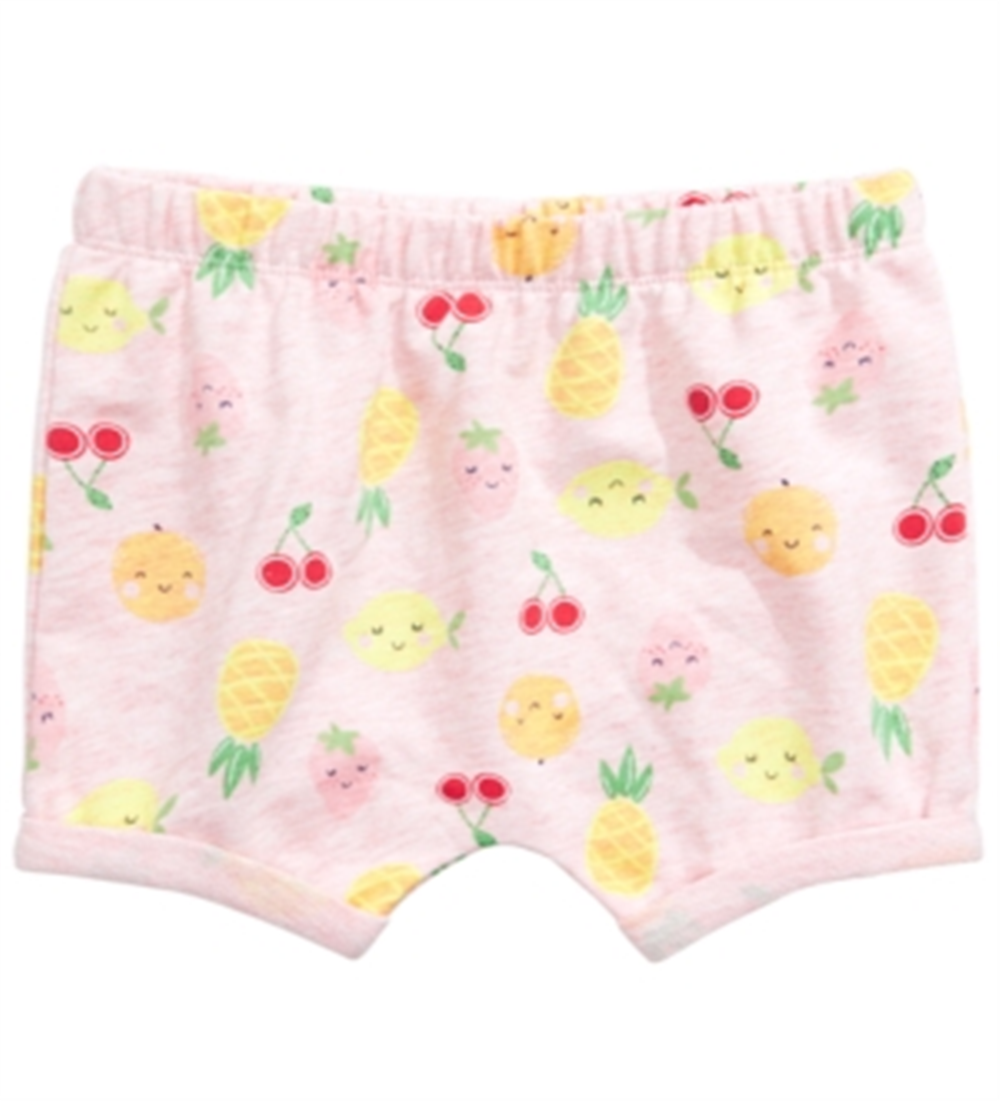 Macacão Fruit Short Rosa Primeiras Impressões para Bebê Menina Tamanho RECÉM-NASCIDO