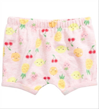 Macacão Fruit Short Rosa Primeiras Impressões para Bebê Menina Tamanho RECÉM-NASCIDO