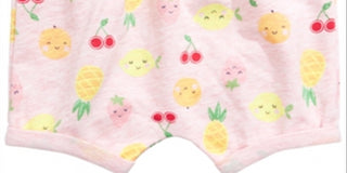 Macacão Fruit Short Rosa Primeiras Impressões para Bebê Menina Tamanho RECÉM-NASCIDO