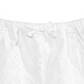 Shorts de algodão com ilhós First Impressions para bebê menina, branco, tamanho 24 meses