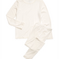 Conjunto de 2 peças de blusa e calça da Max &amp; Olivia Little &amp; Big Girl, branco, tamanho L-10/12