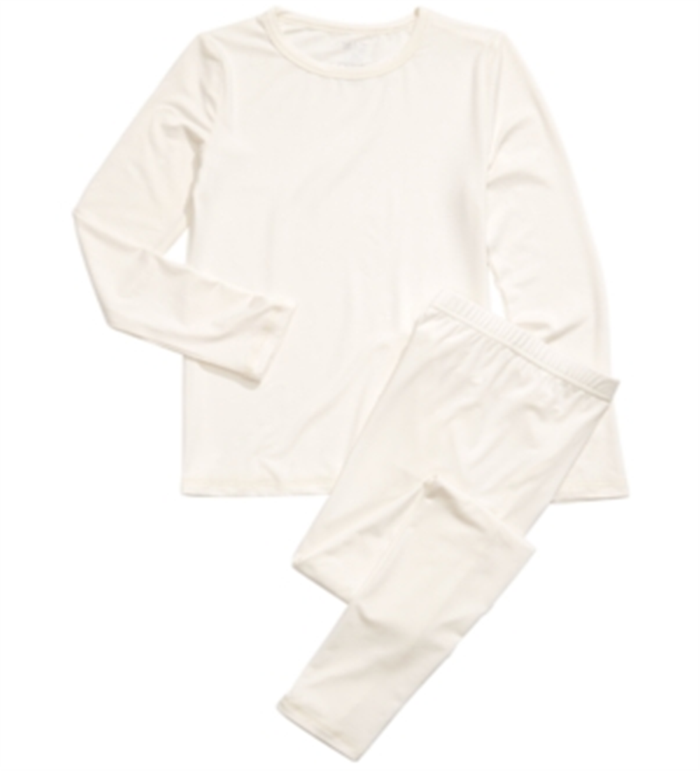 Conjunto de 2 peças de blusa e calça da Max &amp; Olivia Little &amp; Big Girl, branco, tamanho L-10/12