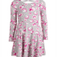 Vestido estampado floral e unicórnio Epic Threads Big Girl, cinza, tamanho grande