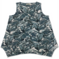 Regata feminina com bainha de lenço estampada, verde, tamanho pequeno, estilo &amp; co.