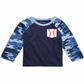 Camiseta de beisebol de algodão com bolso First Impressions para meninos, tamanho azul, 3 a 6 meses